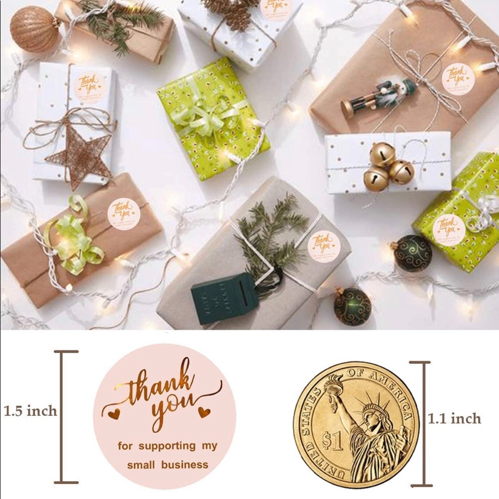 NEW Poshmark Packages "Thank You!" Gift Wrap Shipping Supplies Set ~ 125pcs - Picture 2 of 5
